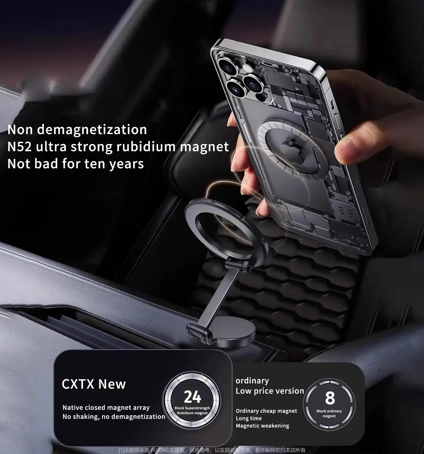 Foldable Magnetic Car Holder